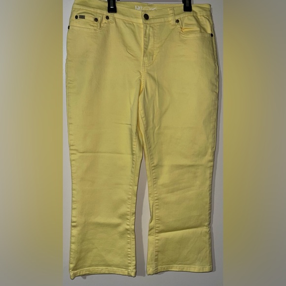 DG2 by Diane Gilman Denim - Diane Gilman Cropped Yellow Pants (12P)